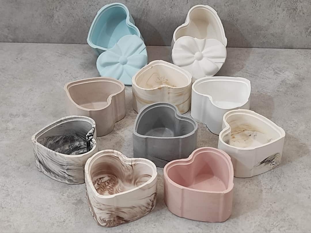  انواع جاجواهری قلبی سنگی 