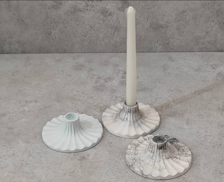 قیمت و خرید جاشمعی مراکشی شیاردار سنگی 