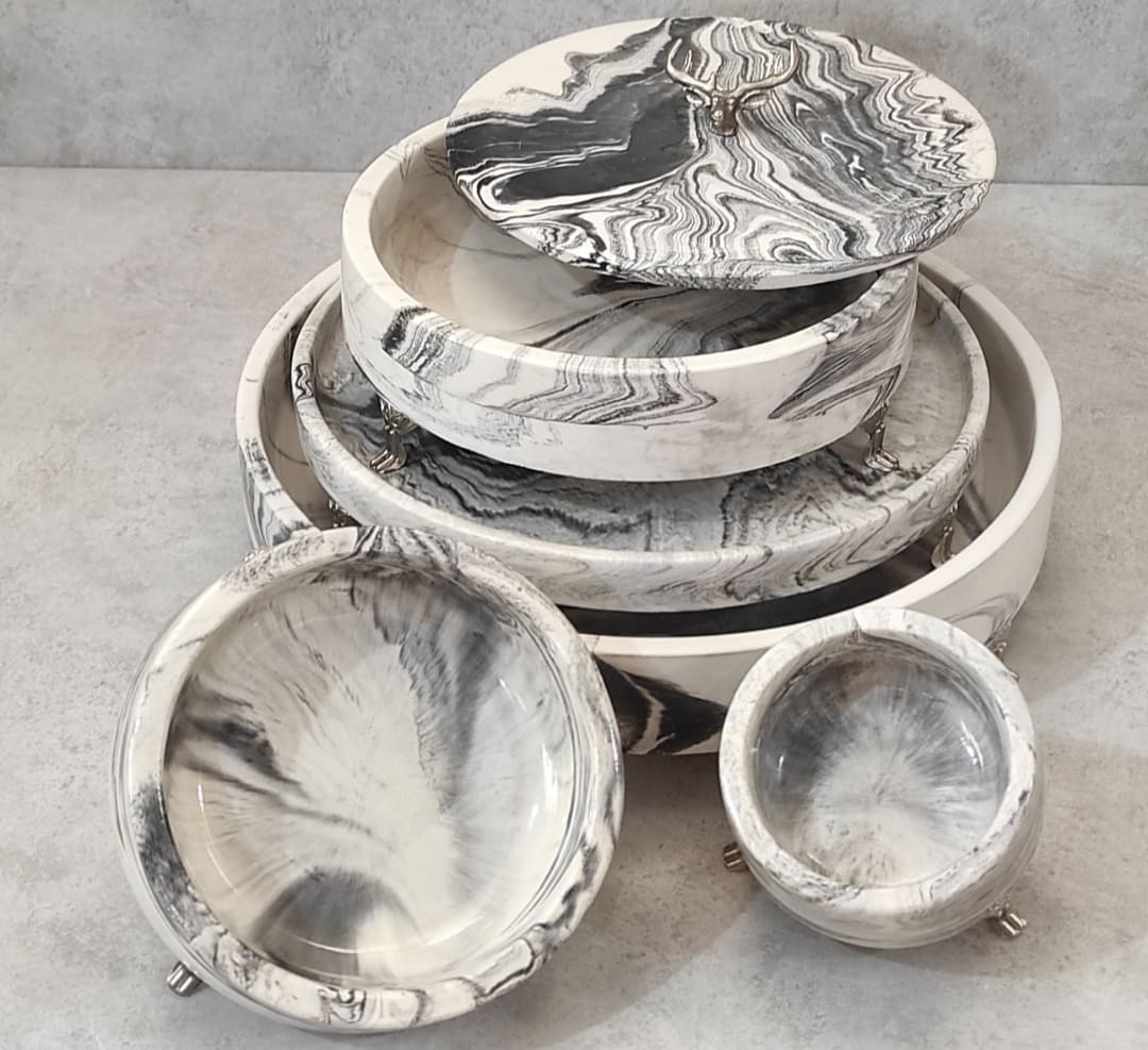  ست پذیرایی رگه دار سنگی 