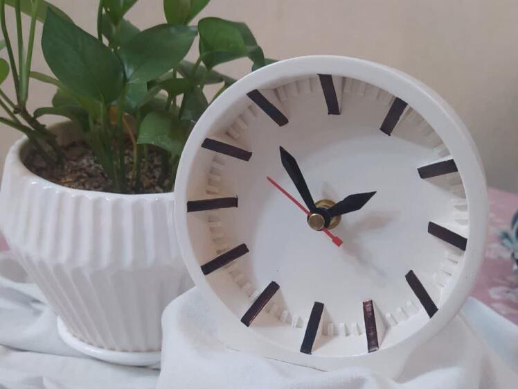 قیمت ساعت رومیزی سنگ مصنوعی 